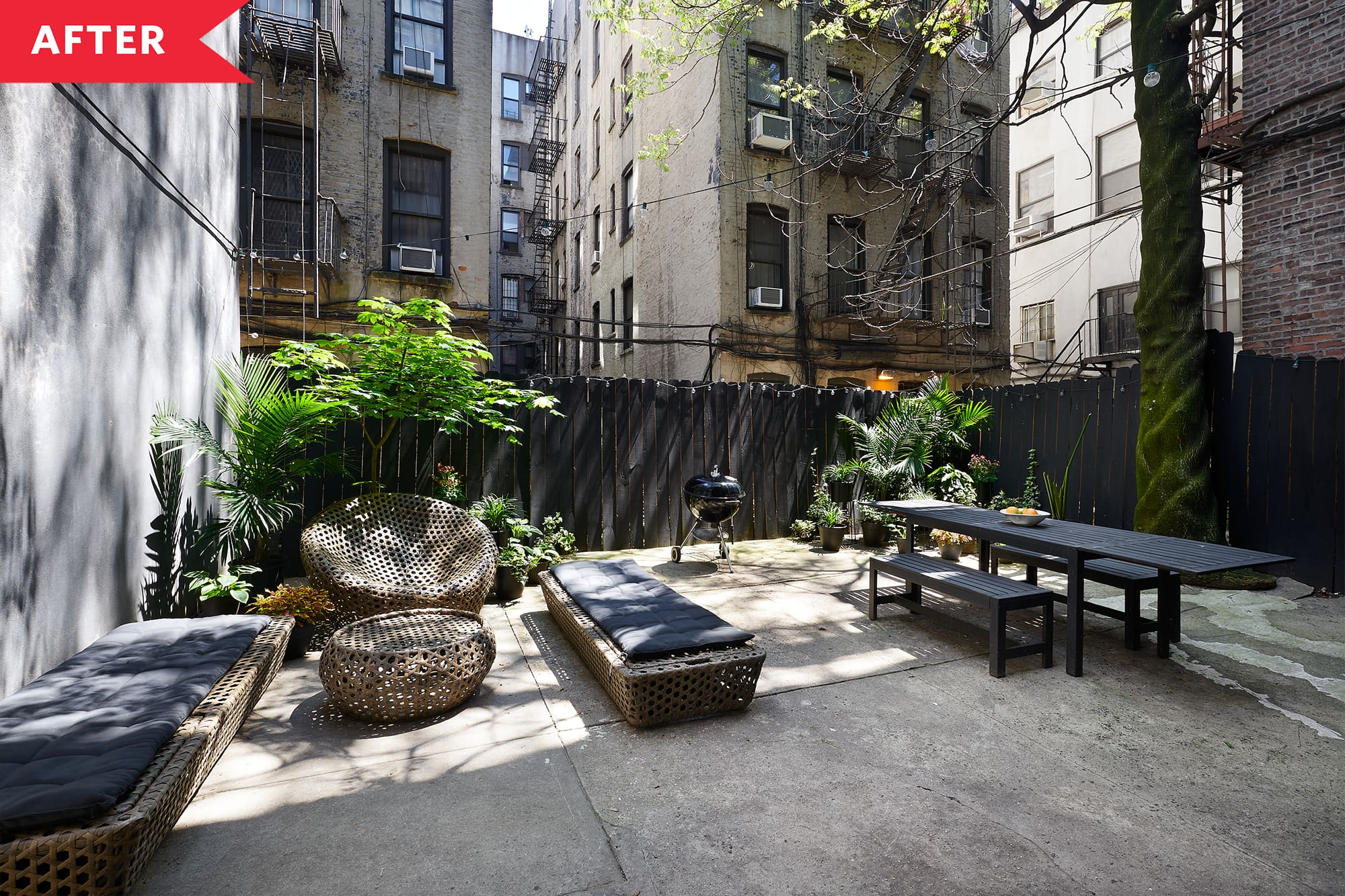 Small NYC Studio Apartment with Huge Backyard Apartment Therapy
